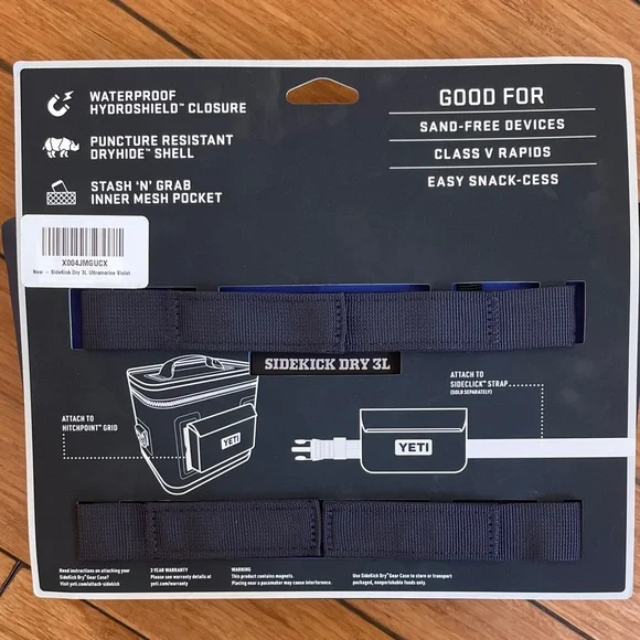 YETI Blue Sidekick Dry 3L Waterproof Bag - Picture 5 of 5